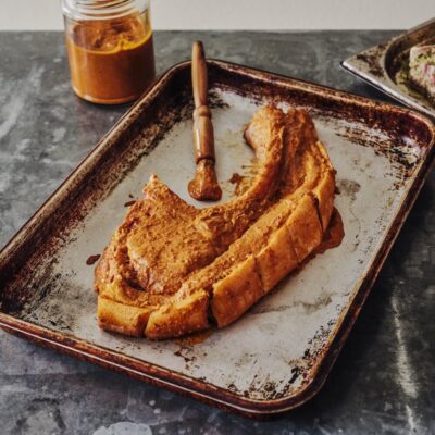Marinated Pork Tomahawk