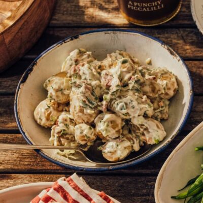 New Potato, Bacon and Spring Onion Salad