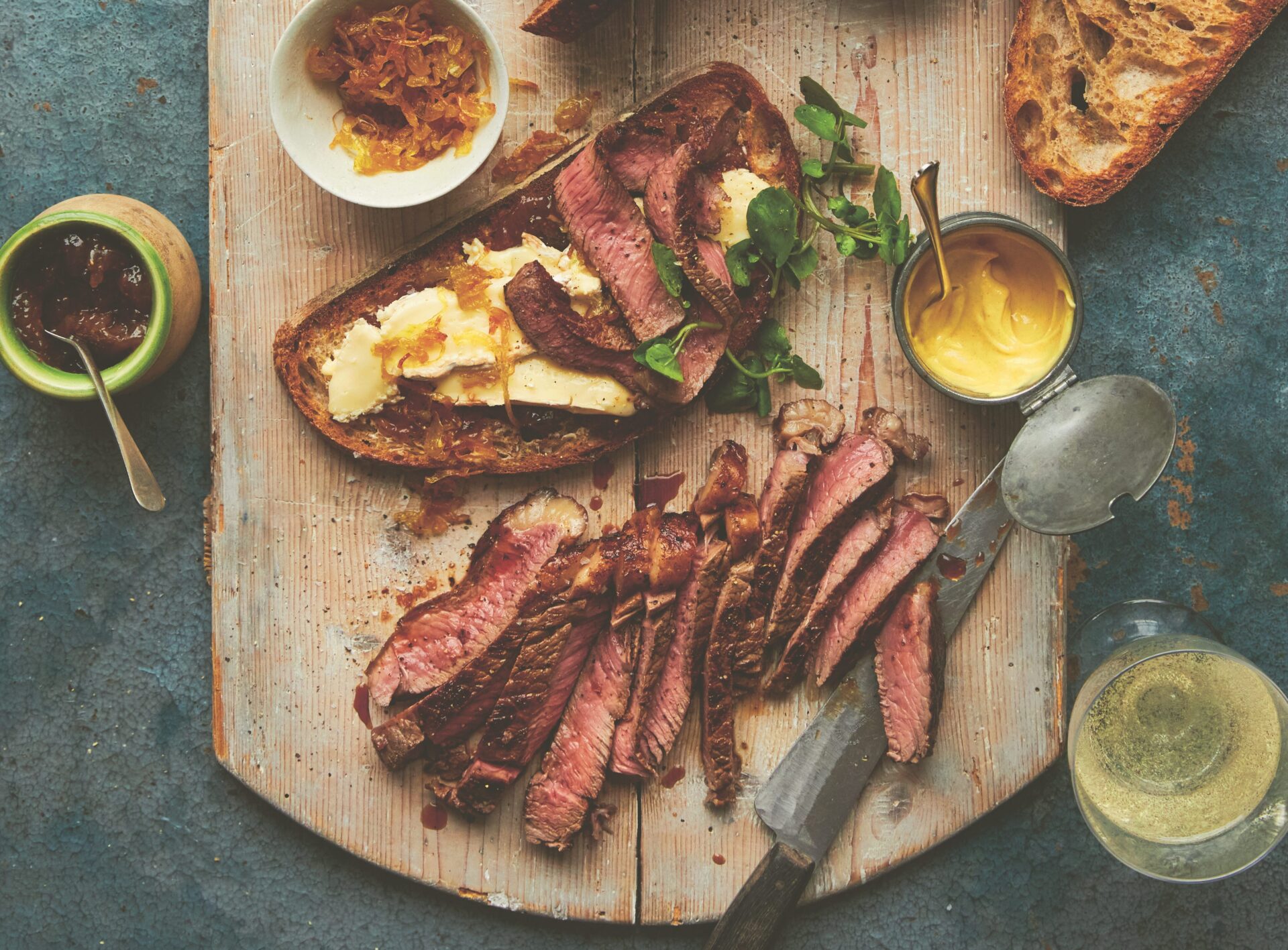 Steak sandwich from the Ginger Pig's 'One Pot' cookbook